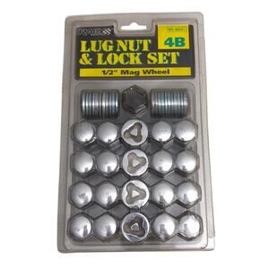 Rally 20 Pc Set 1/2" Mag Wheel Lug Nut & Lock Set w Security key # 90541 4B NOS